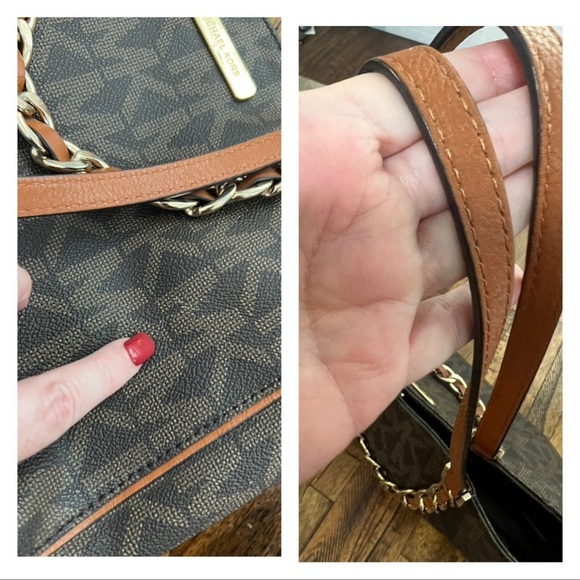 Michael Kors Brown Tote and Wallet Set Hudson brown black - Picture 13 of 16